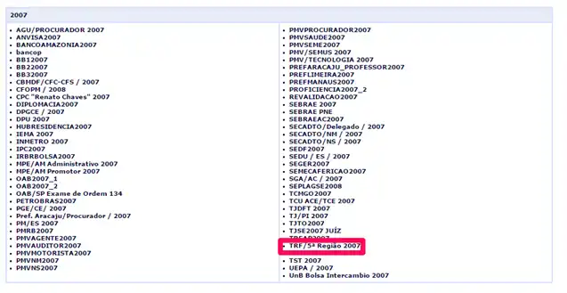 Cespe - como encontrar lista de aprovados